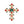 Brooch Victorian Cross Red Green Pin for Women