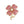 Brooch Gold Clover Heart Pink Stone Pin for Women