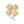 Brooch Gold Clover Heart Pink Stone Pin for Women