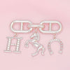Brooch Silver Iconic H Equestrian Parisian Pin