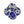 Brooch Couture Clover Blue Glass Perfume Pin