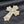 White Brooch Elaborate Religious Cross Gold Pin