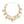 Charm Bracelet Gold Puffy Heart Chain for Women