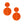 Drop Orange Seed Bead and Felt Circle Earrings