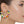 Hoops Multicolor Bead Gold Wire Wrapped Earrings