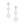 Dangle Silver Graduated Quatrefoil Clover Earrings