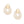 Studs Gold Mesh Rhinestone Earrings for Women