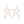 Stud Gold Rhinestone Angled Star Earrings Women