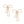 Studs Gold Cream Pearl Ribbon Bow Earrings Women
