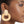 Drop Gold Textured Metal Door Knocker Earrings