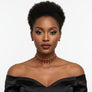 Metal Stone Choker Set