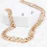 Chain Feminine Flair Iced Gold Butterfly Necklace