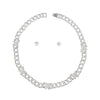 Chain Feminine Flair Iced Silver Butterfly Necklace