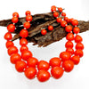Beaded Coral Faceted Global Inspo Necklace Women