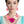 Collar Fuchsia Chunky 3D Flower Link Necklace Set