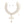 Choker Gold Rhinestone Layered Cross Necklace