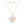 Pendant Gold 2 Layer Puffy Rhinestone Heart Set