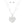 Pendant Silver 2 Layer Puffy Rhinestone Heart Set