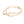 Choker Rigid Looped Gold Metal Hinge Collar