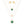 Pendant Gold Green Quatrefoil Layered Necklace