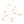 Long Necklace Gold Cream Monogram Flower Chain