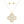 Pendant Rhinestone Quatrefoil Gold Necklace Set