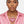 Pendant Fuchsia Stone Domed Heart Chunky Necklace