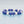 ZPB Blue White Matte Rubber Coated Bead Bracelet