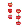 Fish Hook Apple Best Teacher Ever Earrings Women