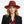 Fedora Rust Orange Leopard Print Hat