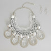 Dazzling Silver Teardrop Cascade Ensemble