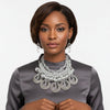 Dazzling Silver Teardrop Cascade Ensemble
