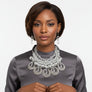 Dazzling Silver Teardrop Cascade Ensemble