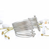 Cuff Silver 19 Row Stacked Bangle Bracelet Women