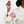 Wristlet White and Pink Cowgirl Bead Zipper Pouch
