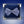 ZPB Merch Blue Clear Checker Stone Bow Hair Clip