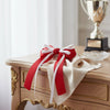 DST Merch Red White Ribbon Hair Bow Clip