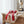 DST Merch Red White Ribbon Hair Bow Clip