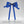 SGRHO Blue and Crystal Large Ribbon Bow Hair Clip