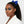 ZPB or SGRHO Blue Rhinestone Point Bow Hair Clip