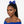 ZPB or SGRHO Blue Rhinestone Point Bow Hair Clip