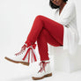 DST Boots on the Ground Red White Boot Bow