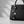 Keychain Black and White Camellia Charms Bag Clip