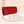 Clutch Red Ruched Evening Bag for Women