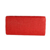 Clutch Red Ruched Evening Bag for Women