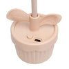 Portable Desk Fan Pink Flower Pot Little Honey