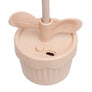 Portable Desk Fan Pink Flower Pot Little Honey