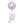 Portable Desk Fan Purple Flower Pot Kuromi