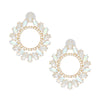 Studs Glistening Aurbo Crystal Wreath Earrings