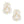 Studs Exquisite Gold Crystal Pearl Earrings